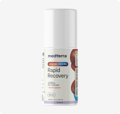 medterra Rapid Recovery Roll-On: HEATING-COOLING; 1200MG PER CONTAINER; + Relief5 Complex; TOPICAL 3 fl. oz. (88.7mL) ISOLATE
